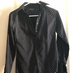Banana Republic polka dot blouse